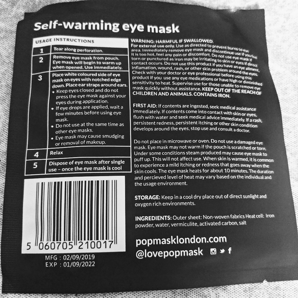 Starry Eyes Self-warming Eye Mask by Popmask - 5pk - Picture 4 of 6